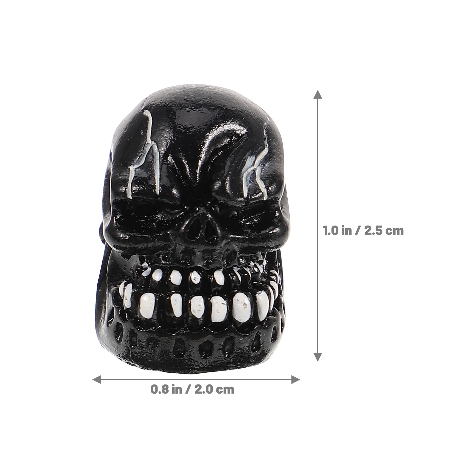 

4pcs Tire Valve Caps Skull Shaped Metal Alloy Decorative Car Tire Valves Caps Replacement For Cars Motorbike Wheels Auto