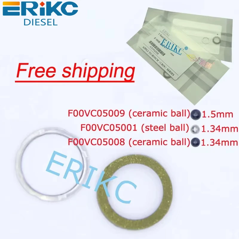 

Sealing Rings F00VC99002 Injector Valve O-Ring Repair Kits F00VC05001 1.34mm Steel Ball F00VC05008 F00VC05009 1.5mm for Bosch