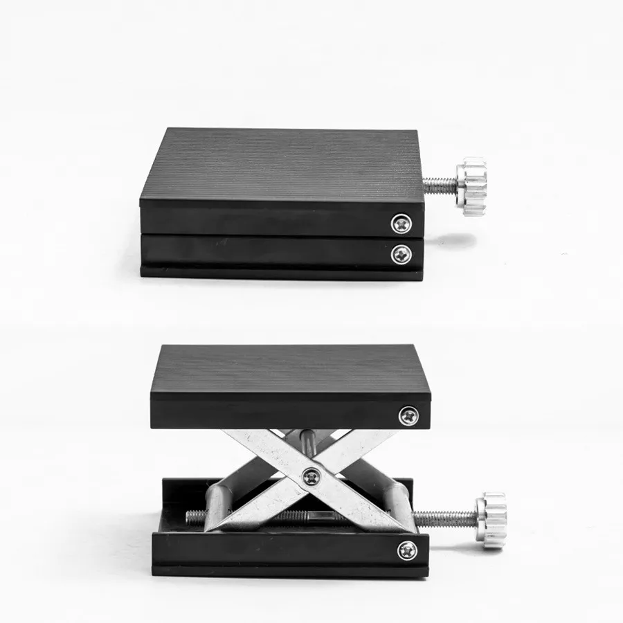Meja Angkat Router Aluminium Braket Tripod Tingkat Laser Aloi Aluminium Dudukan Pengangkat Tingkat Roh Ukiran Kayu 360 °