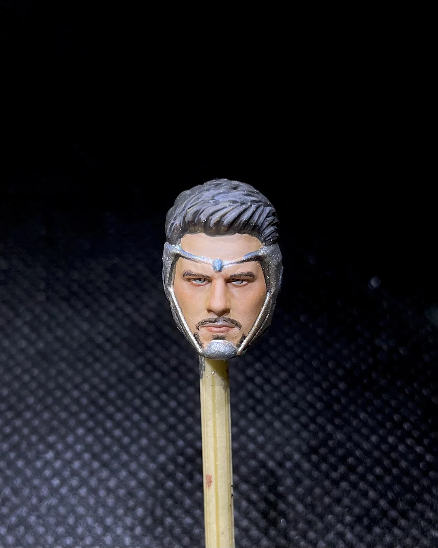 

1/18 Scale Painted Iron Hero Tom Cruise Head Carving Sculpt Model Toys