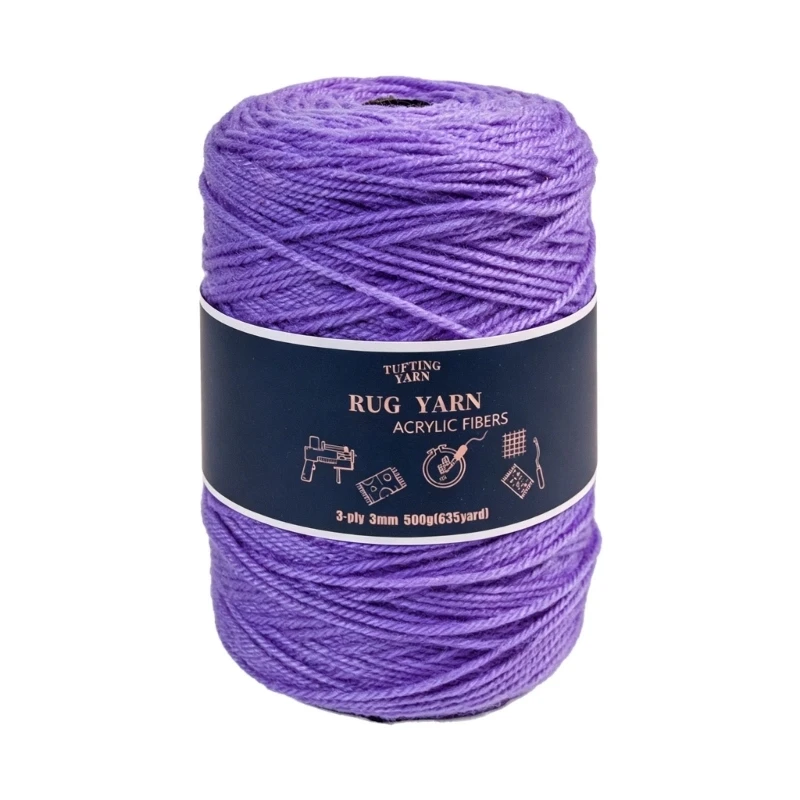 Dicke und starke Acrylgarnbündel, geeignet für Tufting, Basteln und künstlerische Heimdesigns, 3 x – Detail 1