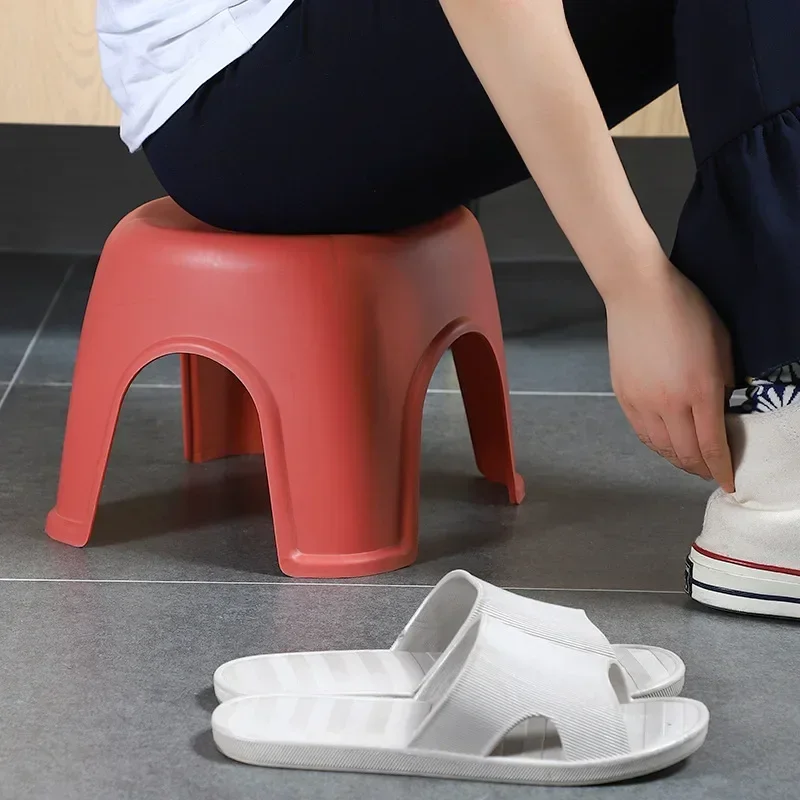 Shoe stool, stackable, bathroom, living room dedicated, does not occupy space, shoe store essential, small stool