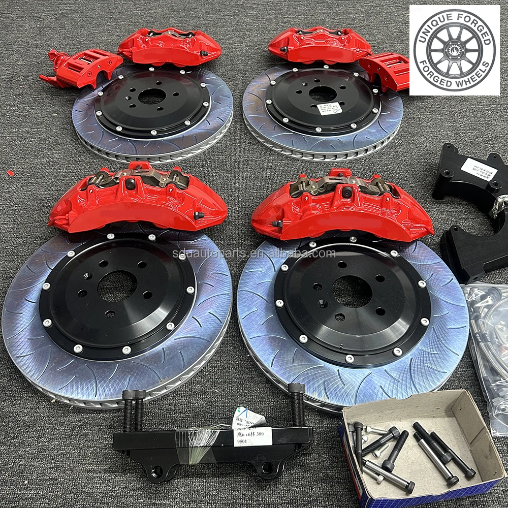 

26 Style High Performance Brake Kit 6 Pot Calipers 355mm 380mm 420mm Disc Mechanical Braking Universal Upgrade