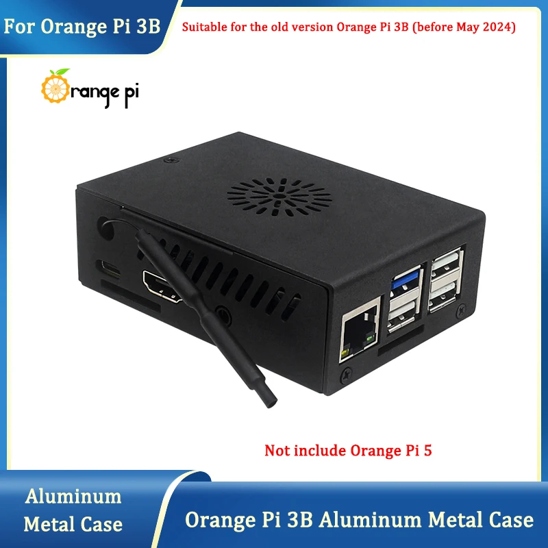 

Orange Pi 3B Metal Case Metal Shell Enclosure with Active Passive Cooling Fan for Orange Pi 3B