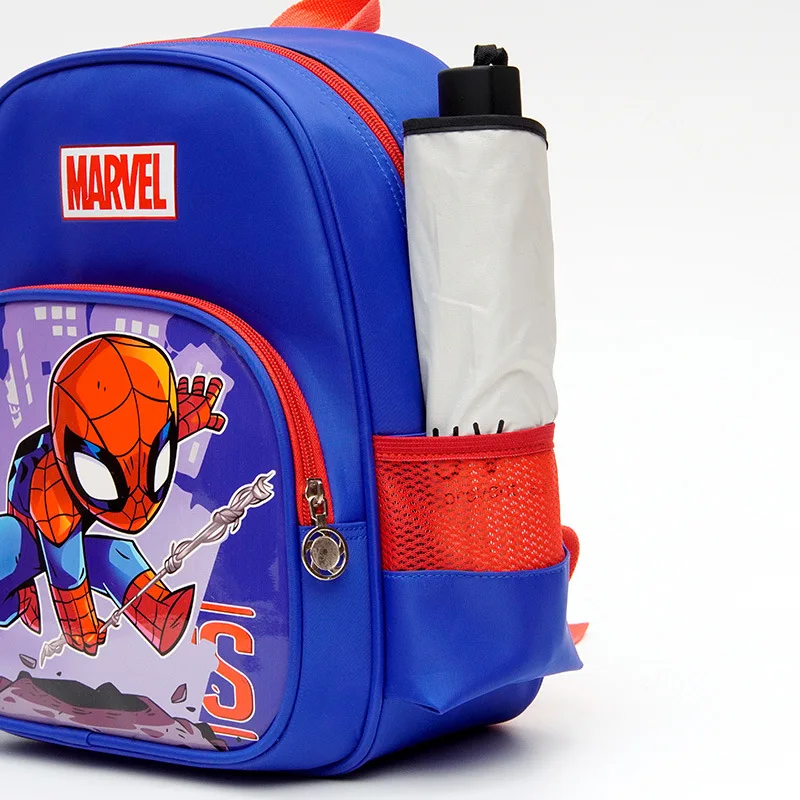 MINISO tas sekolah Anti kotor anak-anak, ransel Anti kotor untuk anak TK, tas sekolah lucu usia 5-9 tahun, MINISO Disney Spider-Man, Sophia, 2023