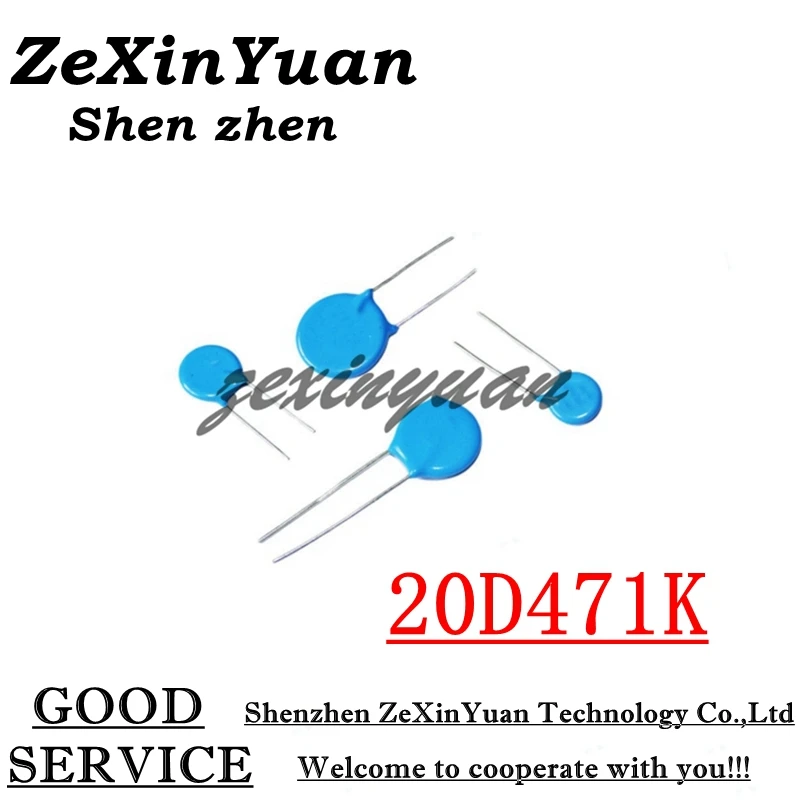 5 Cái/lốc 20D471K 470V 20D471 471KD20 20MM Varistor Piezoresistor