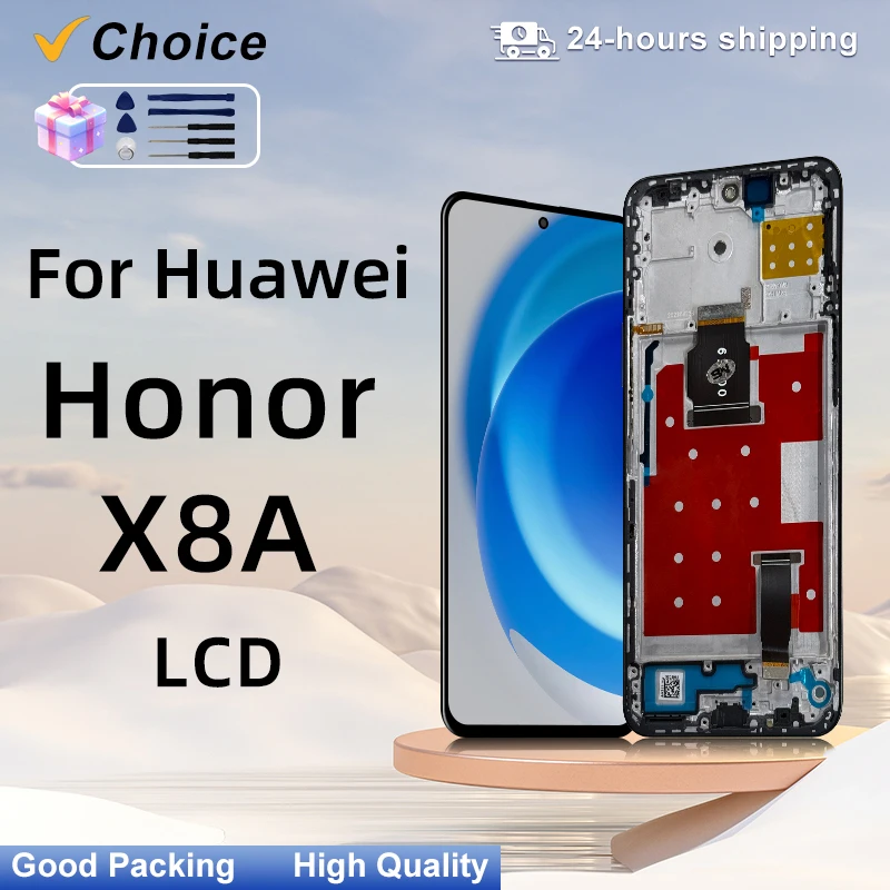 6,7'' Bildschirm für Huawei Honor X8A LCD CRT-LX1 Display Touchscreen Digitizer Montage für Honor 90 Lite LCD mit Rahmen CRT-NX1