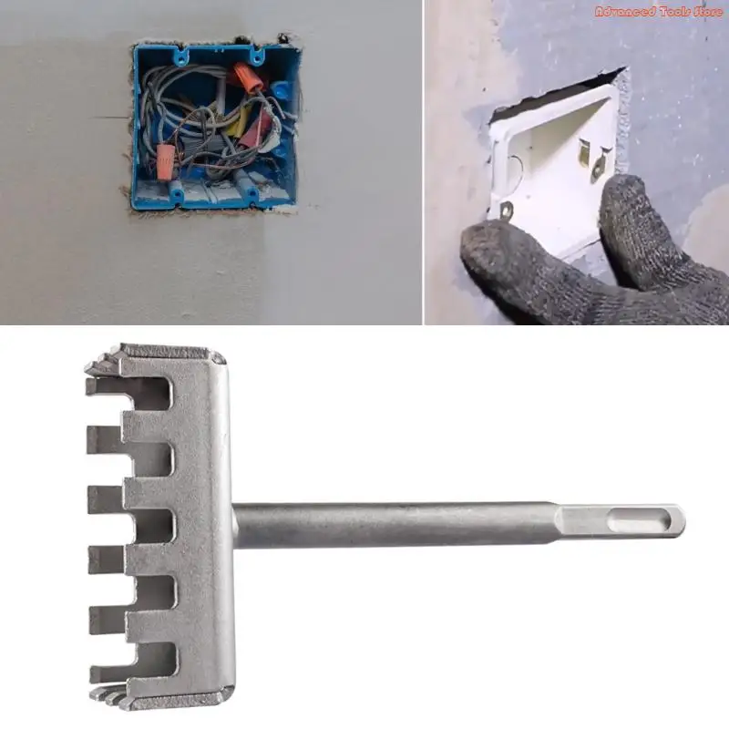 Square Hole Drill Bit for 86Type Box Essential Square Hole Creation Tool W91B