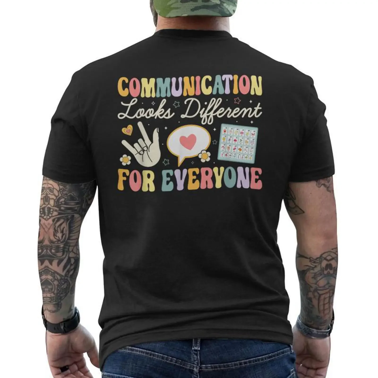 La Communication Est Différente Pour Tout Le Monde T shirt imprimé au dos Cadeauxyz vintage Washed streetwear designer clothes