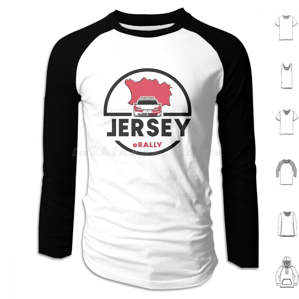 

Jersey Erally Logo Hoodie cotton Long Sleeve Erally Rally Motorsport Rally Logo 306 Maxi 306 Maxi Rally Plate Rallying