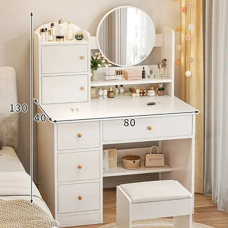 

Nordic Luxury Dressing Table Drawer Simple Storage Vintage Dressing Table Bedroom Beauty Coiffeuse De Chambre Home Furniture