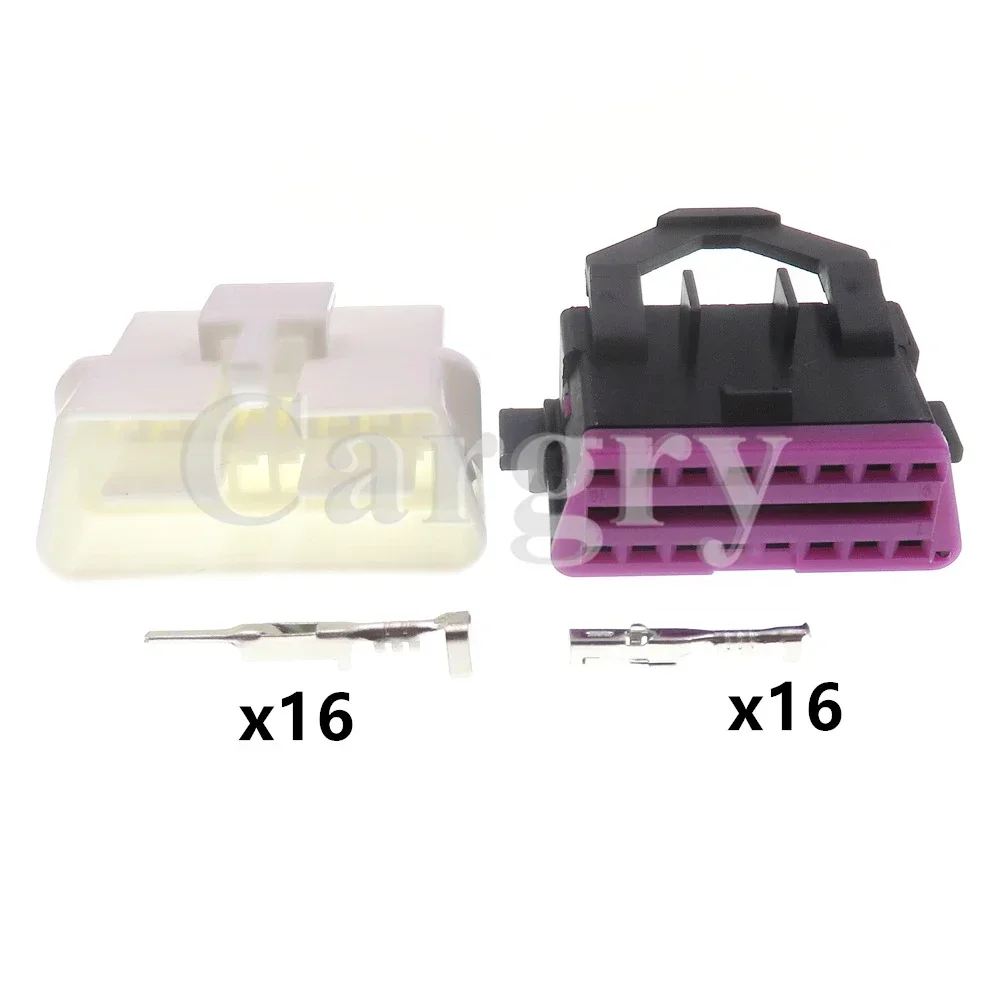 1 Set 16P 3A0972695A 8D0972695H AC Assembly Car Diagnoser Plug Auto OBD Diagnostic Interface Electric Wire Socket for VW Audi