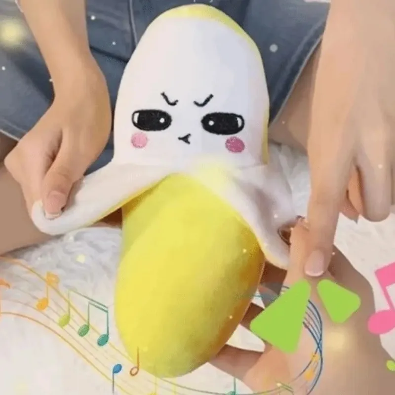 

Creative Beat Sensing Banana Plush Toy Interactive Music Stuffed Doll for Kids Novelty Gift