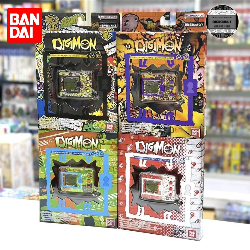 Dispositivo Digital Original de Bandai Digimon Origin Digivice Agumon, Dispositivo de Crianza de Monstruos Digitales, Mascota Virtual, Juguetes Portátiles, Regalos para Fanáticos del Anime, Nuevo