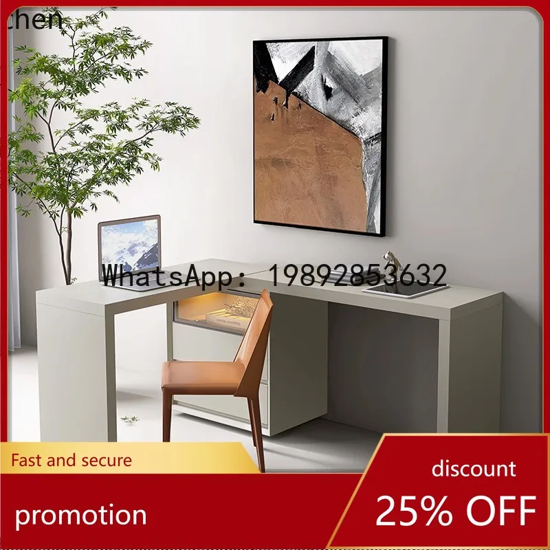 

YFY Minimalist Desk for Home Use, Student Writing Desk, Simple Bedroom Extendable Double Computer Work Desk