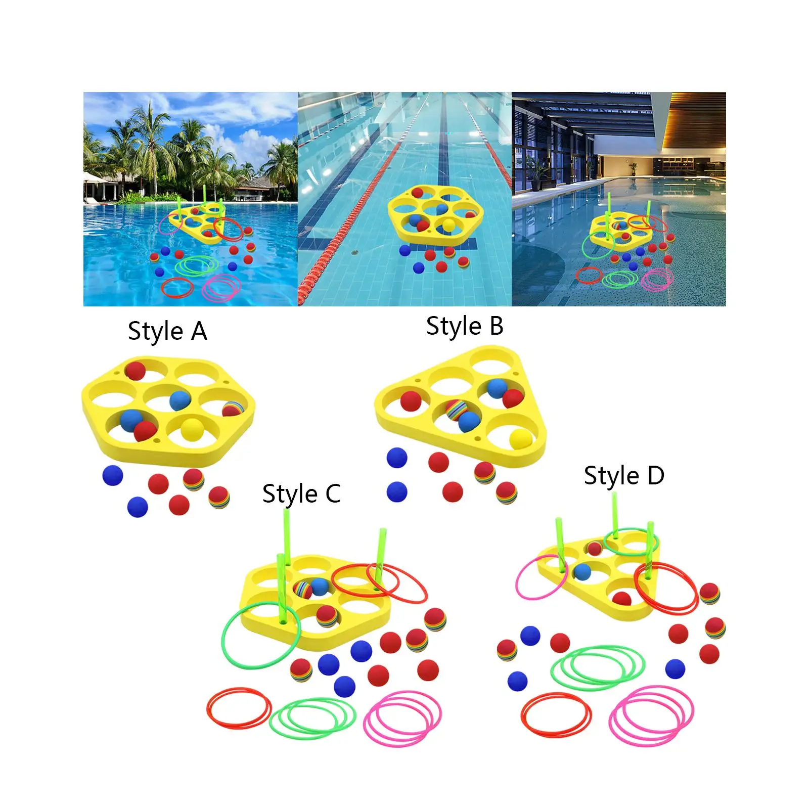 Бассейн плавающий игровой набор Монтессори игра кольца бросать игры для мальчиков девочек