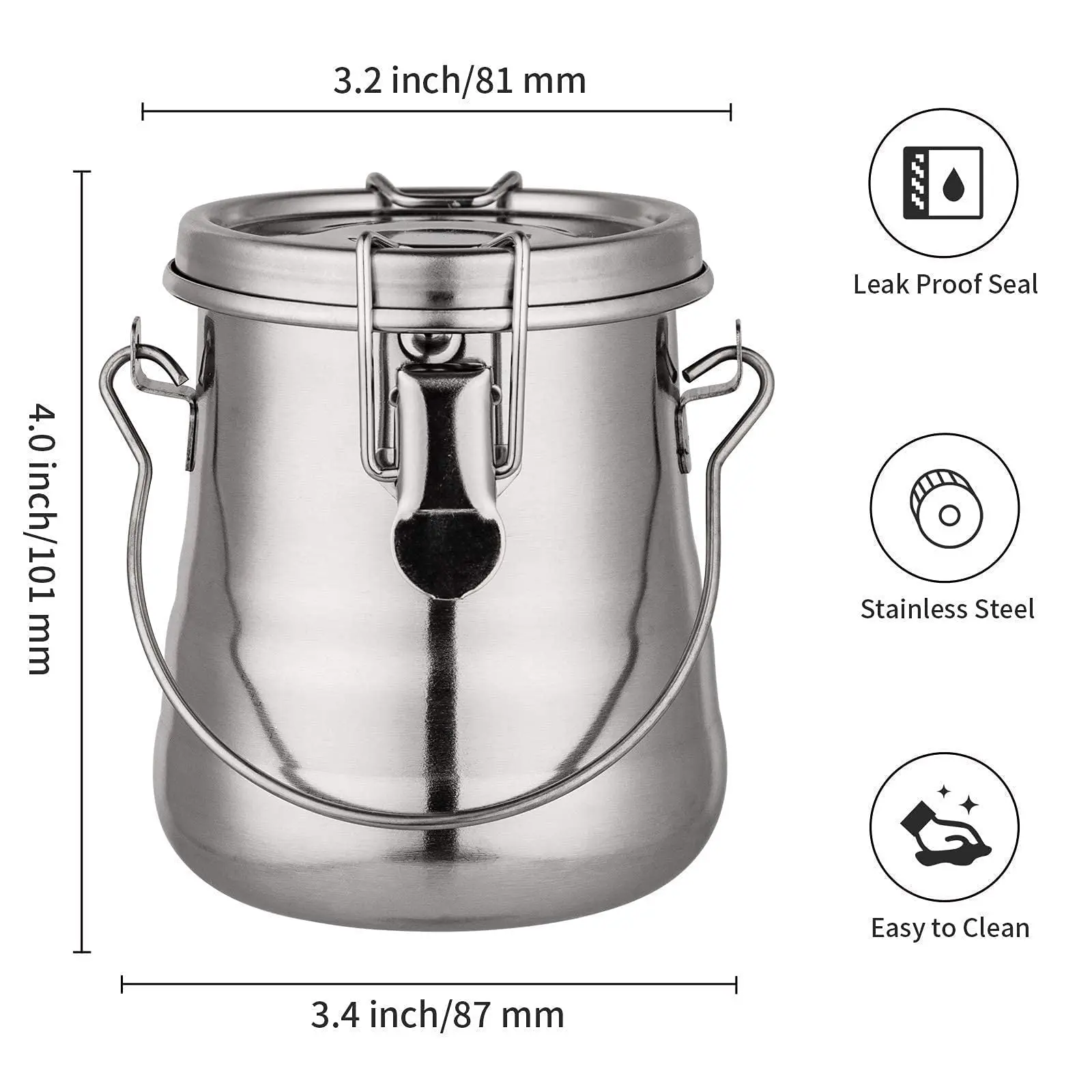 Oil Painting Brush Washer Stainless Steel Oil Pot with Removable Porous Filter Sealed Stainless Steel Paint Brush Cleaner