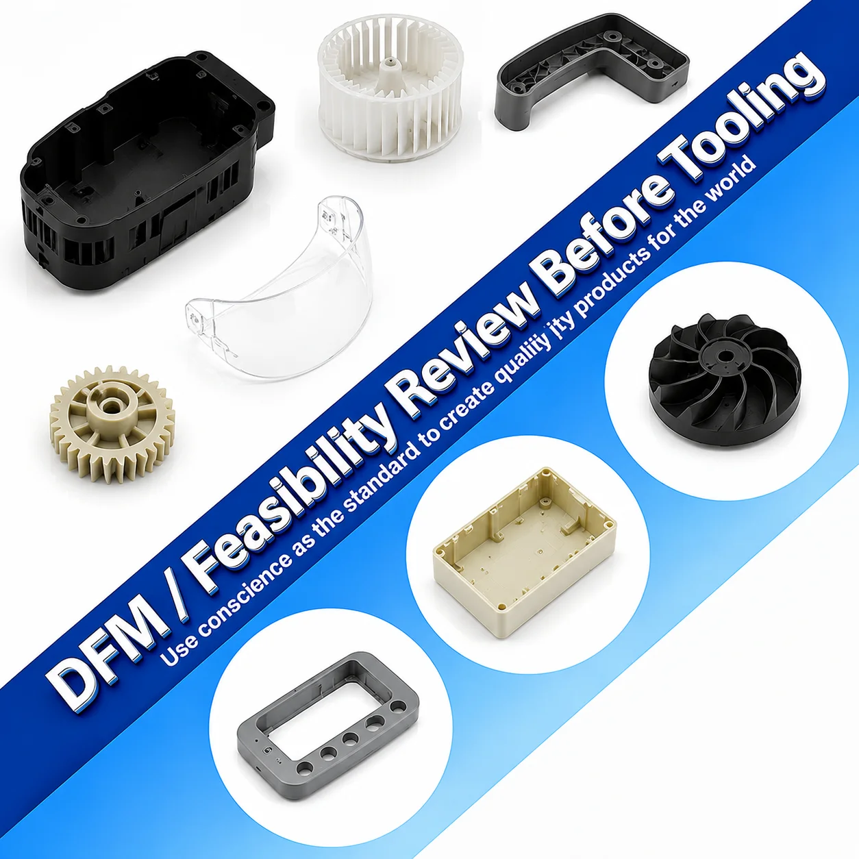 OEM Custom Industrial HDPE PP PVC Plastic Molded Parts Manufacturer Mold Making And Molding Service