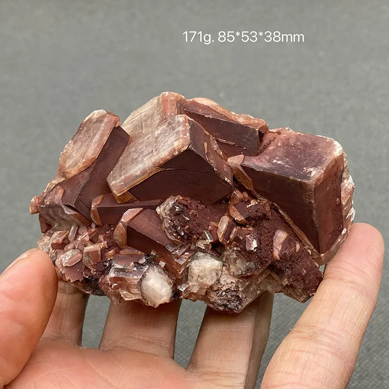 100% natural chocolate color calcite secondary crystallized raw stone mineral specimen healing crystal  Chenzhou, Hunan, China