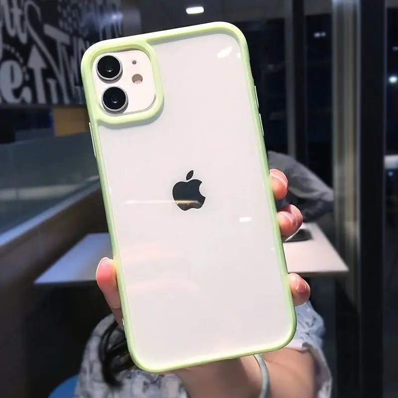 Cute Colour Clear Silicone Case For iPhone 15 14 13 12 11 Pro Max Mini XR X Xs 7 8 6 6s Plus Simple Shockproof Back Cover Case, image 10
