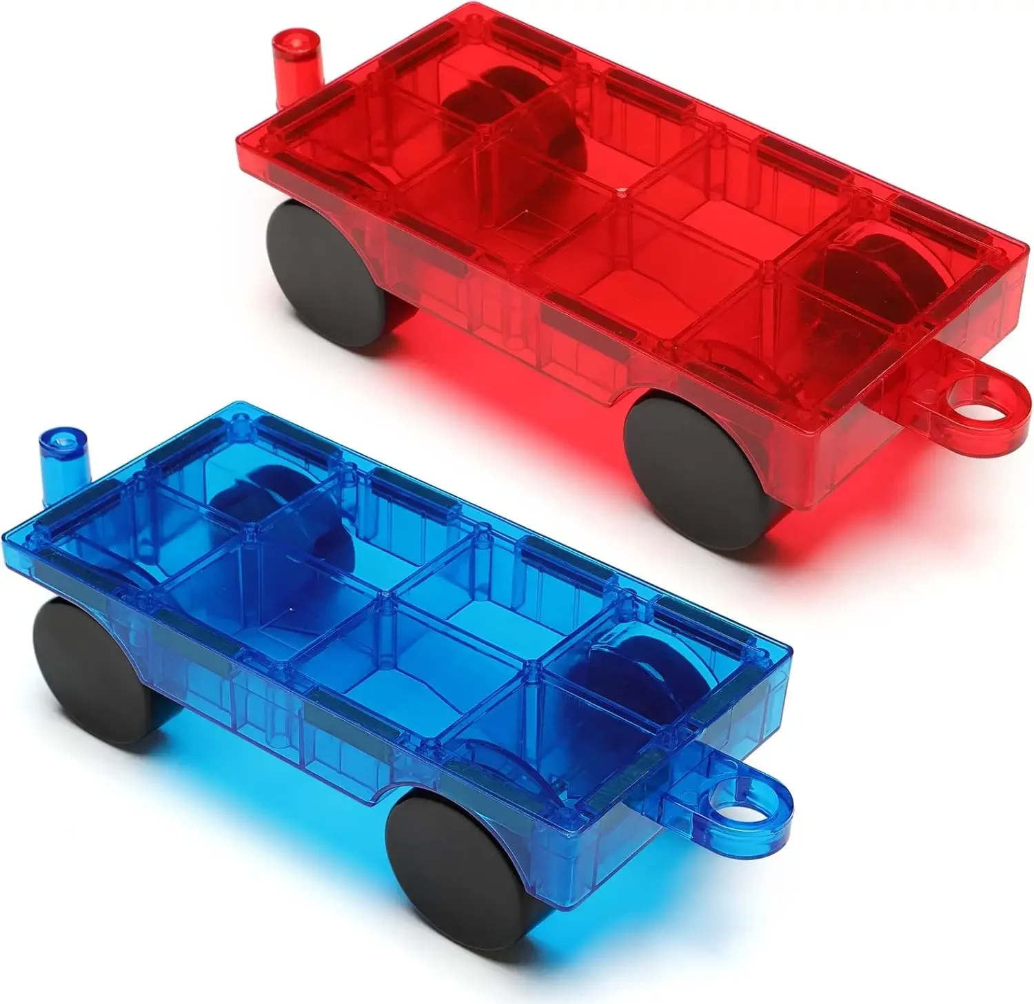 

2/4 PCS Magnetic Car Set,Magnet Construction Vehicle,Magnet Car Truck Compatible with Magnetic Tiles,STEM Educational Toys
