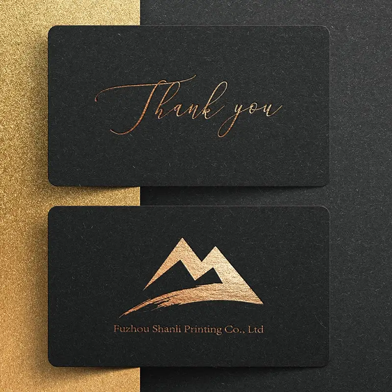 200 pieces (custom)Foil thank you card printing thank you cards small business custom color Thank you card