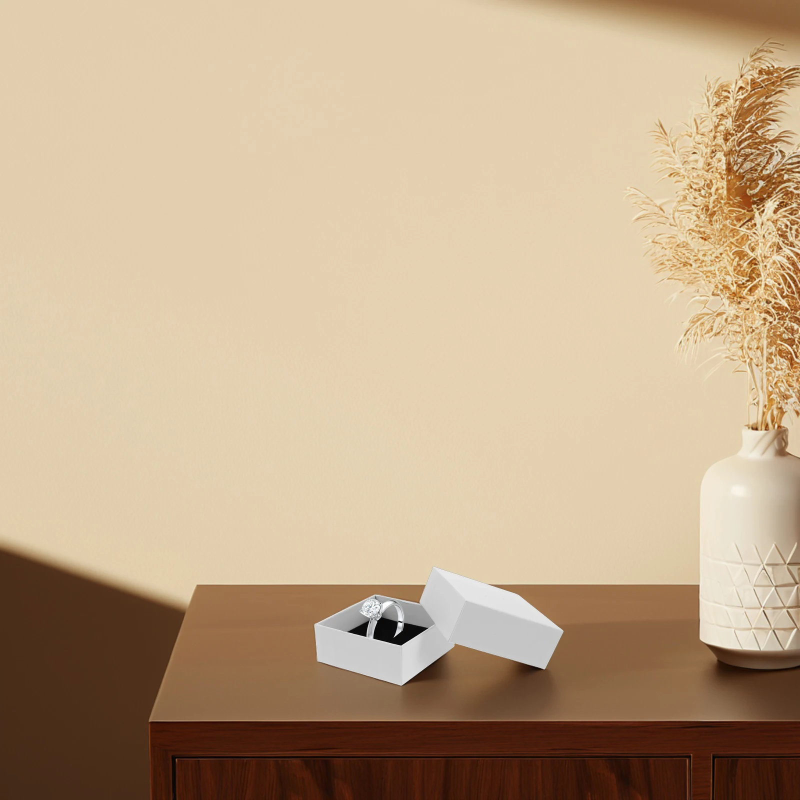 

Small Square Jewelry Box Bracelet Pendant Storage Case Sponge Filled Jewelry Cases for Storage