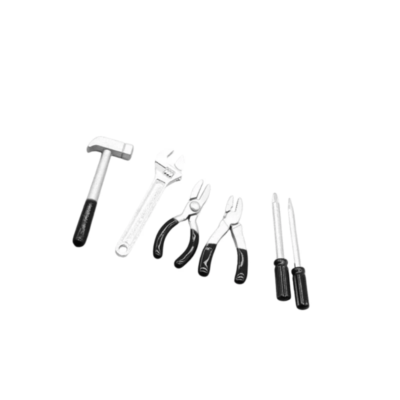 Ensemble d'outils jardinage miniatures réalistes 23GD, pour affichage scène maison poupée 1/12, accessoires jeu