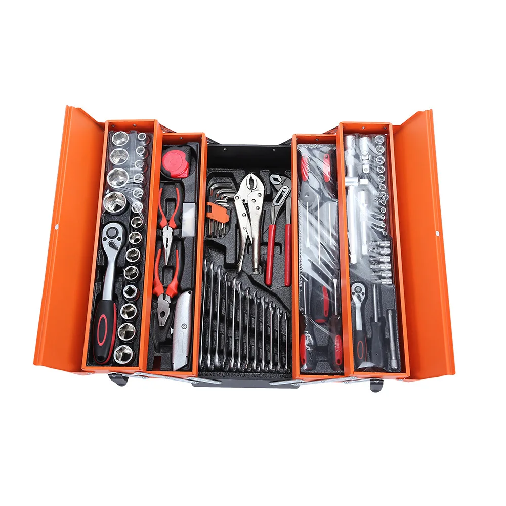 85 Piece Set Hardware Toolbox Organizer Mechanical Workshop Toolbox Tool for Mechanic Set Box