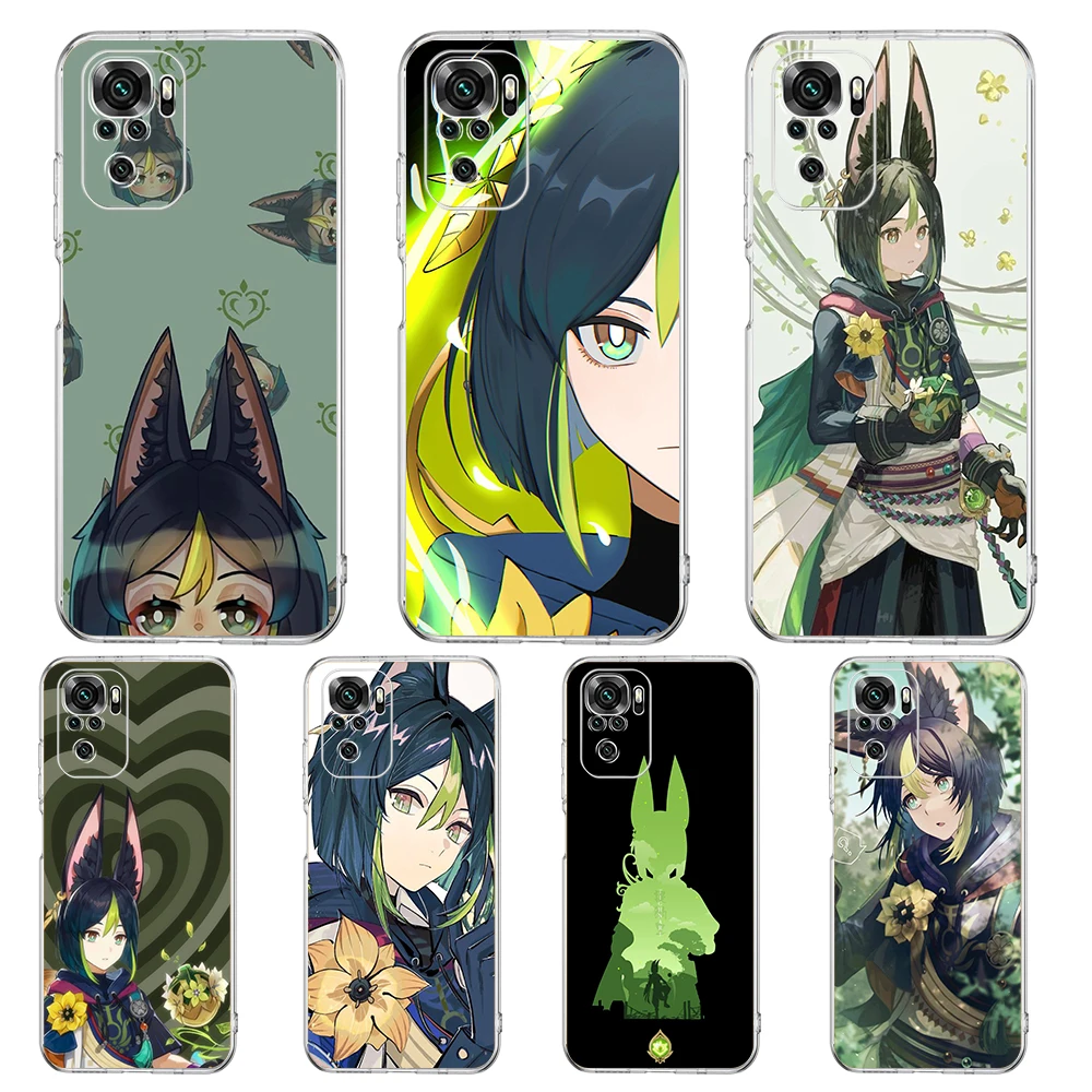 Game Genshin Impact Tighnari Phone Case For Xiaomi Redmi Note 12 4G 11 10 Pro 5G 10C 10S 9S 9 9T 8T 9C 9A 8 8A 7 K50 K40 Cover