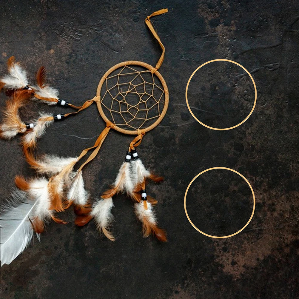 

10pcs Metal Hoops Dream Catcher Accessories 2 8mm Iron Rings for Craft Wreath DIY Supplies Floral Macrame Projects