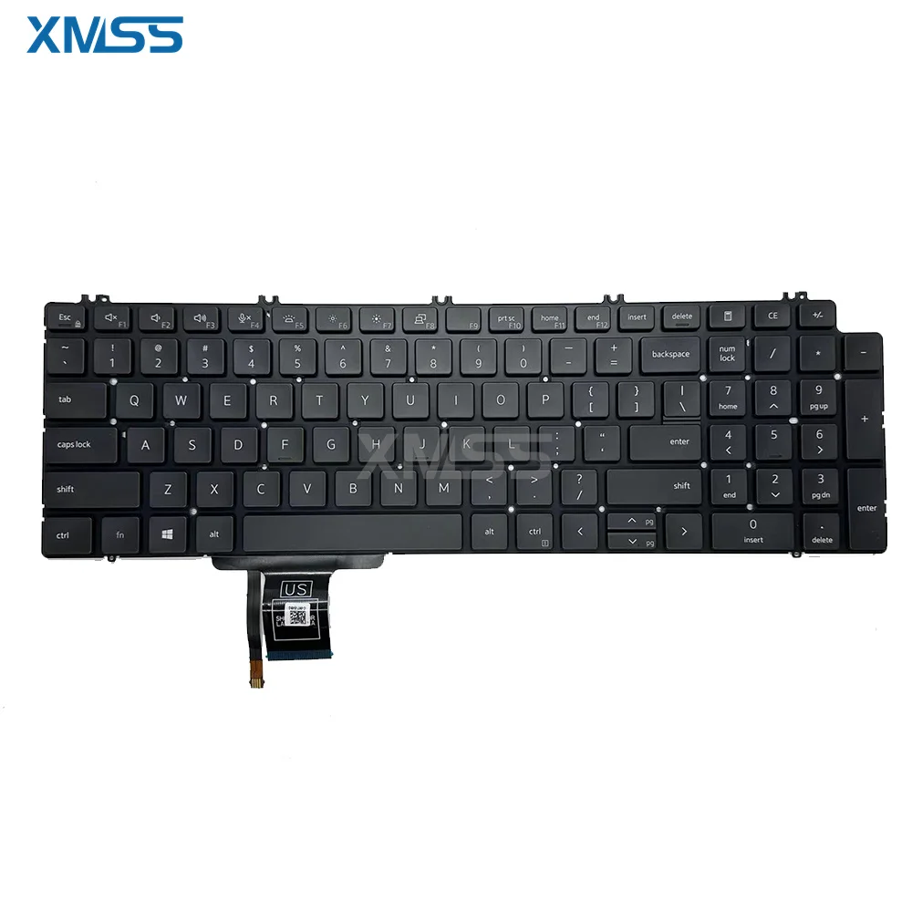 

Клавиатура ноутбука, новинка США для Dell Precision 7550 7750, черная с подсветкой 0713DM