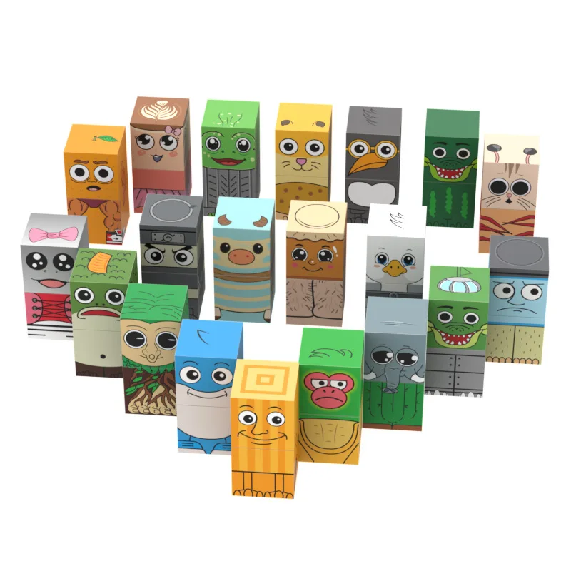 جديد Brainrot اللبنات المغناطيسية الإيطالية تونغ تونغ تونغ صحور Tralalero أرقام ، DIY بها بنفسك ألعاب تعليمية للأطفال هدايا الأطفال