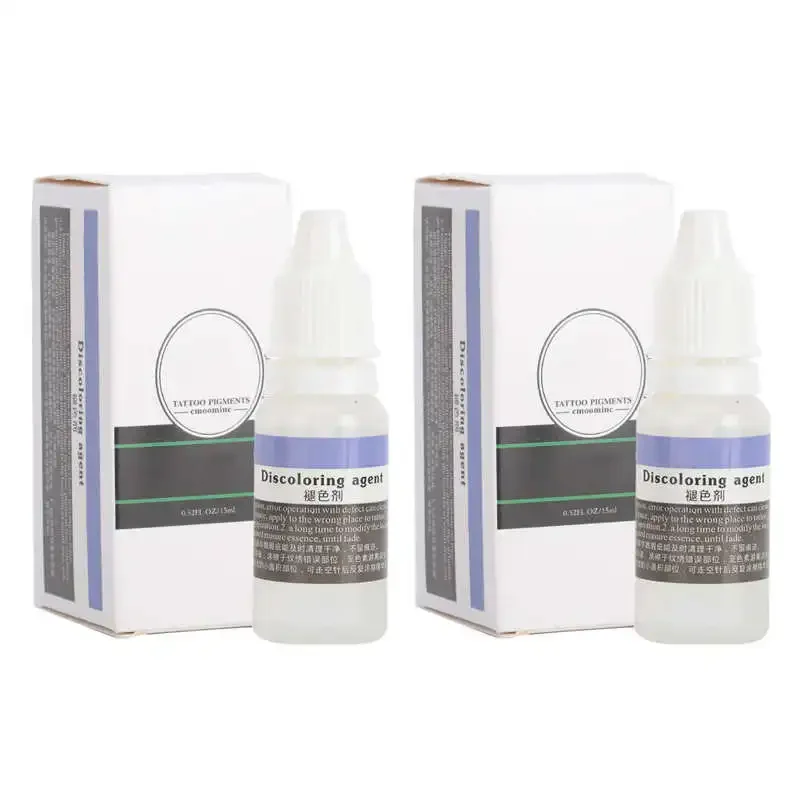 2Pcs Tattoo Correction Serum Painless Pigment Fading Agent Eyebrow Lip Microblading Remover Tattoo Supplies