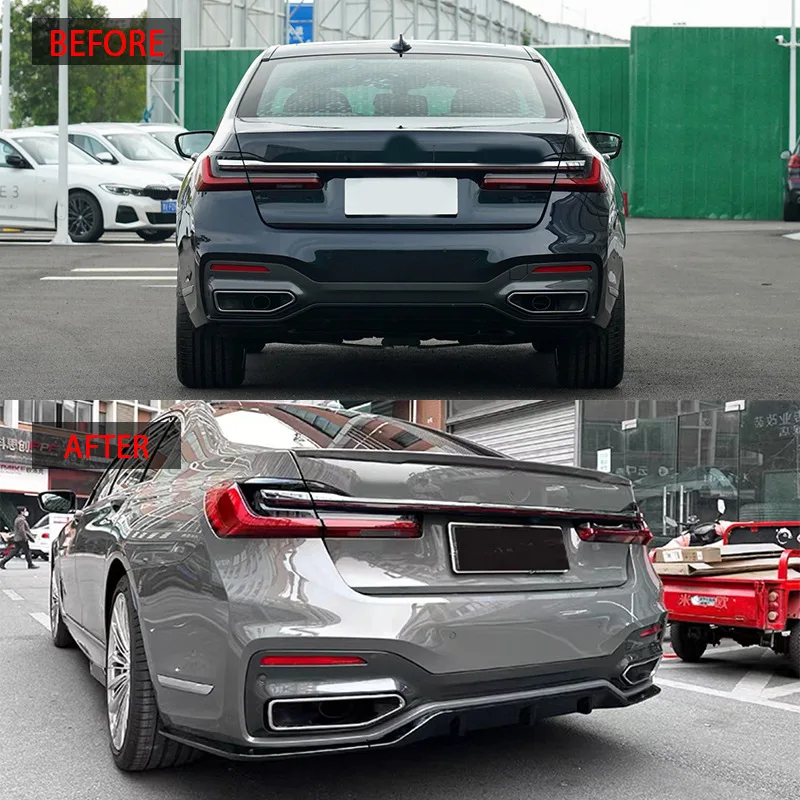For BMW 7 Series G11 G12 730li 740li 2019-2022 Car Front Bumper Lip Splitter Front Blade Diffuser Automobiles Body Kits Tuning