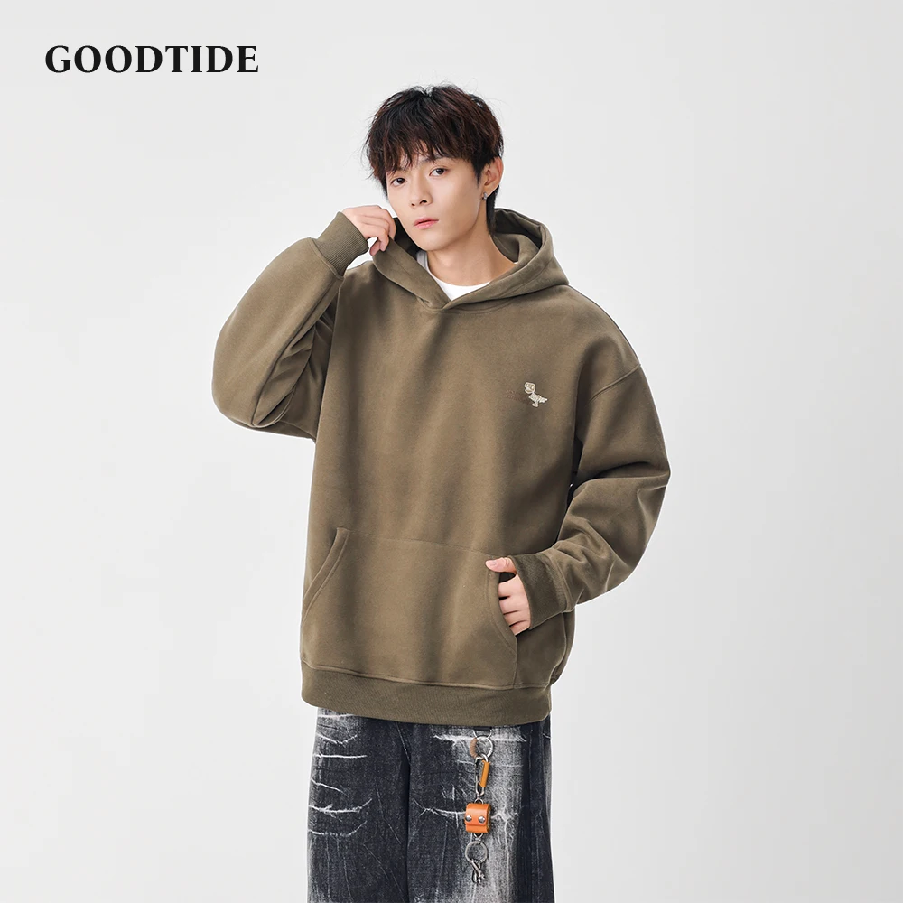 موضة الرجال عادية مقنع البلوز 2025 شتاء جديد ديناصور الهيكل العظمي وطباعة مريحة لينة كم طويل البلوز #1