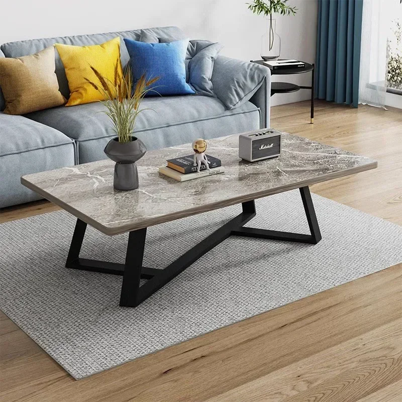 Entertainment Luxury Nordic Coffee Table Cheap Living Room Metal Minimalist Coffee Tables Black Modern Table Basse Furnitures