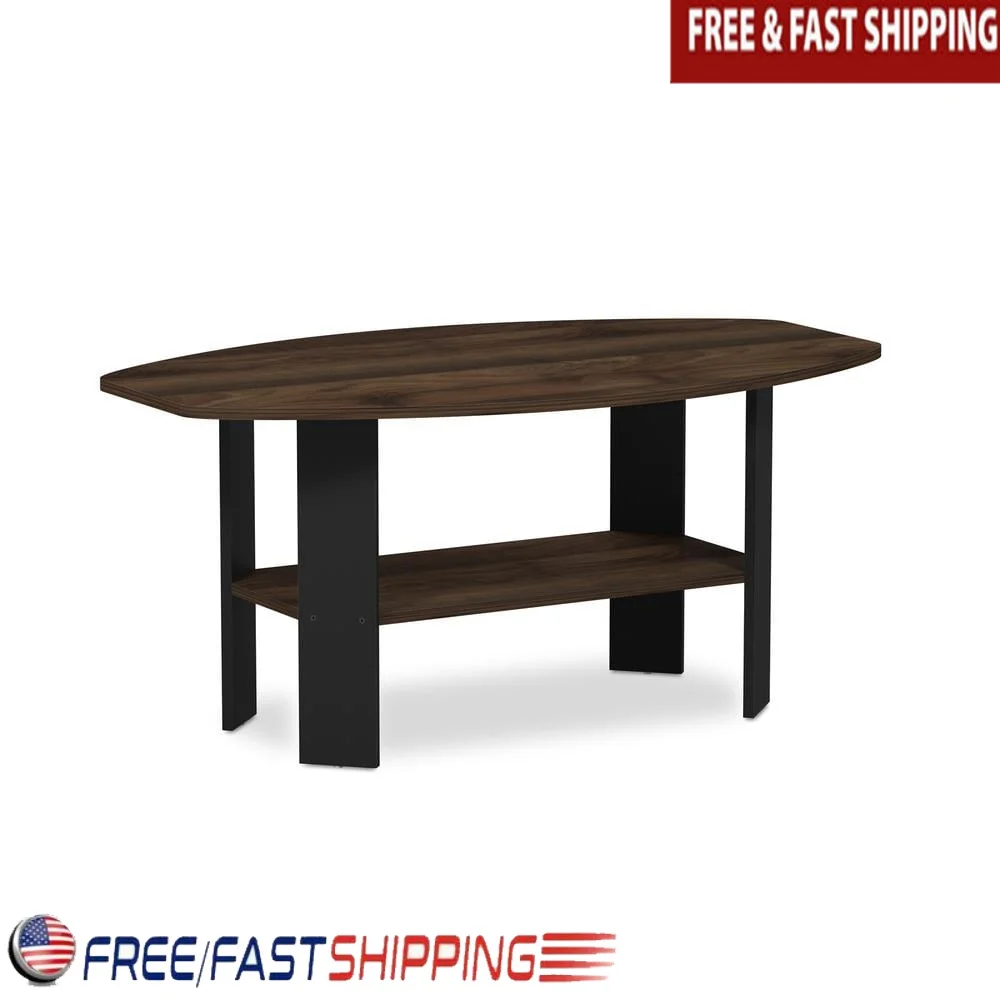 

Engineered Wood Coffee Table Compact Design Indoor Use Rounded Corner Safety High Quality Medium Density Composite Wood