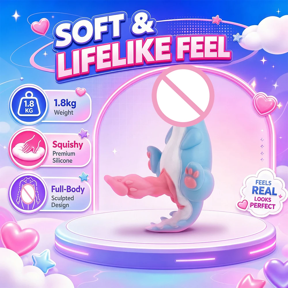 SHAZ Blue Dragon Masturbator Cup For Men Futa Onahole Fantasy Animal Silicone Dildo Stroker Male Pleasure Toy Adult Sex Products