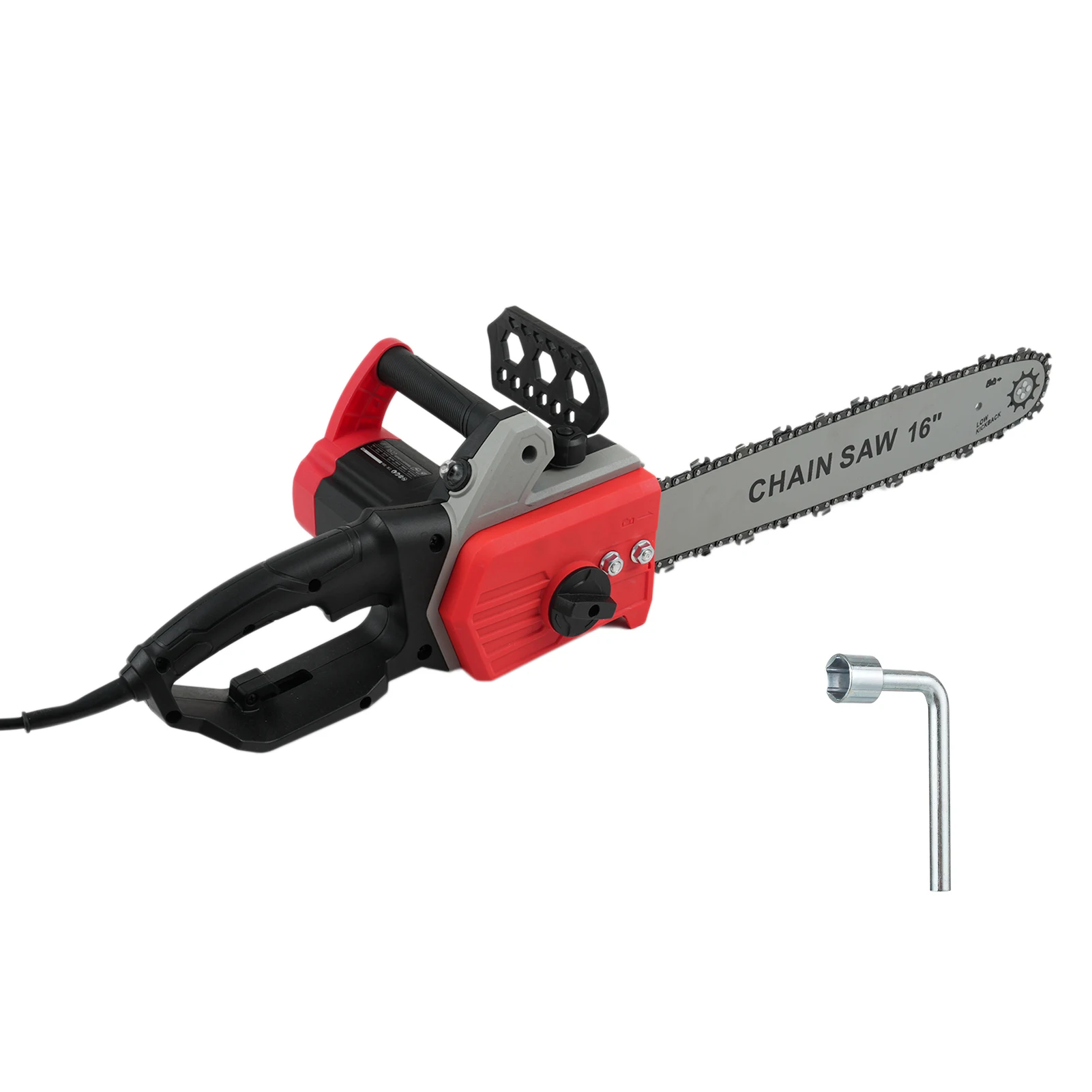 1800W Electric Chain Saw Powerful Corded Chainsaw with 16 Inch Chain and Bar Light Weight Multi Angle Fast Cut Powerful Tools