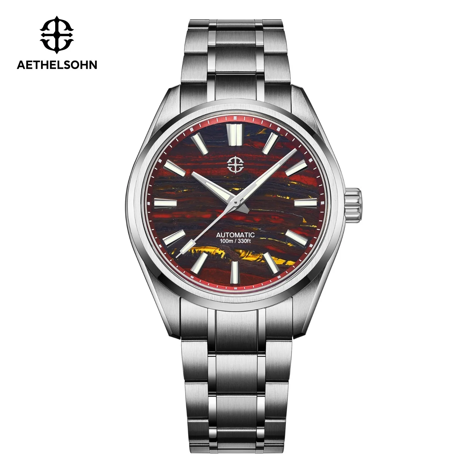 AETHELSOHN Fashion Business Watch PT5000 Automatic Mechanical Original Design Unisex Wristwatch Luminous 100m Waterproof 40mm