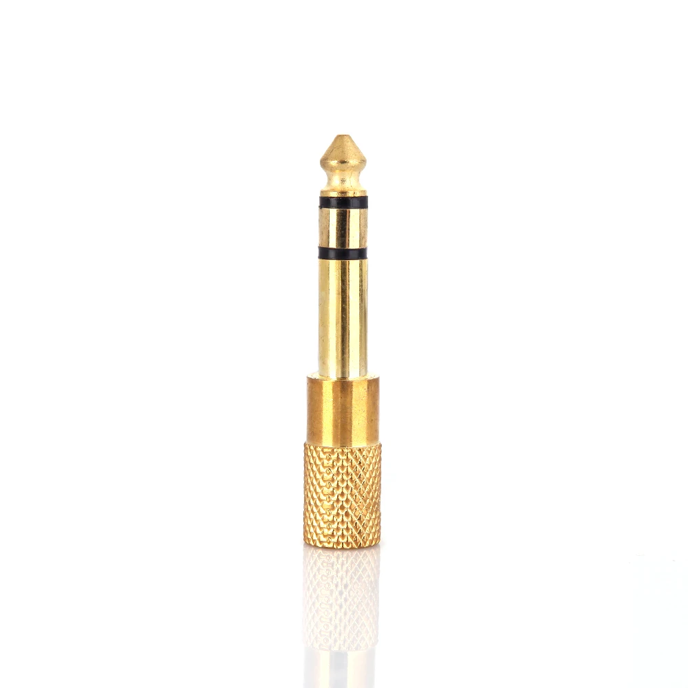 Audio Jack Adapter Convertor Stereo Plug Socket for Electric Guitars Microphone Headphone 6.5mm Male 3.5mm Female Hobbies Music