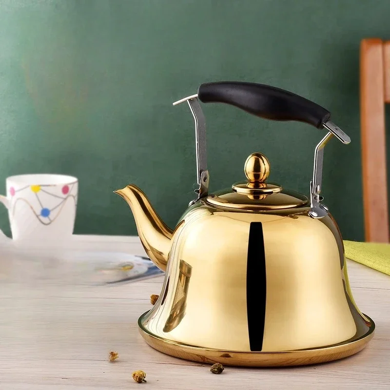 

304 Stainless Steel Whistling Kettle Gas Induction Cooker Water Pot Household Gas Kettle Creative Teapot