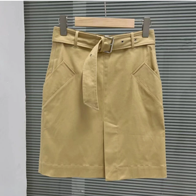 

Nordic workwear style women's minimalist design, niche short skirt
