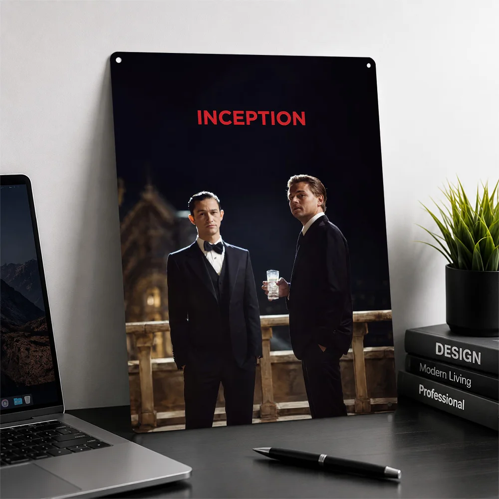 Inception Movie 3D Texture Printed Poster Custom Vintage Metal Tin Plate Sign for Wall Art Decor Living Room Decoration Man Home