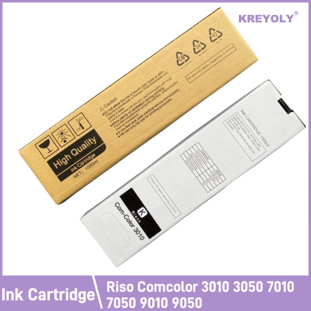 Compatible Ink Cartridge For Riso Comcolor 3010 3050 7010 7050 9010 9050 Inkjet Printer S-6300E S-6301E S-6302E S-6303E  One Set