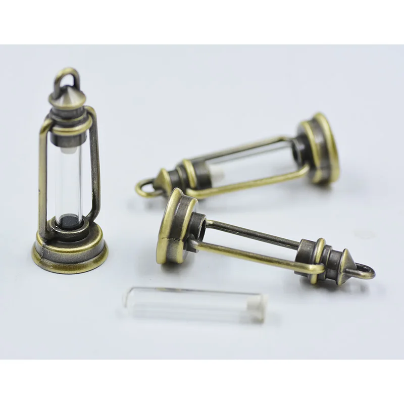 

100pcs/lot Fashion Glass pendant Vials Rice charms