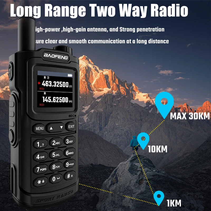 BaoFeng Walkie Talkie UV20 Wireless Copy Frequency Poweful Waterproof Two Way Radio 16KM Long Range UV-5R Ham Radio UV-17 Pro