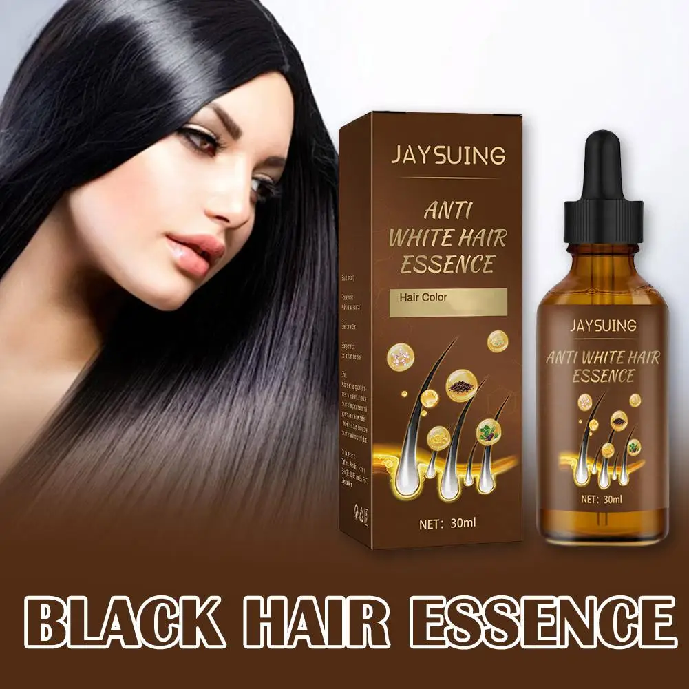 

Сыворотка для лечения белых волос, питательная восстановление кожи головы, уход за черными волосами, восстанавливающая натуральная эссенция серого повреждения, цвет волос, затемненные волосы T3U0