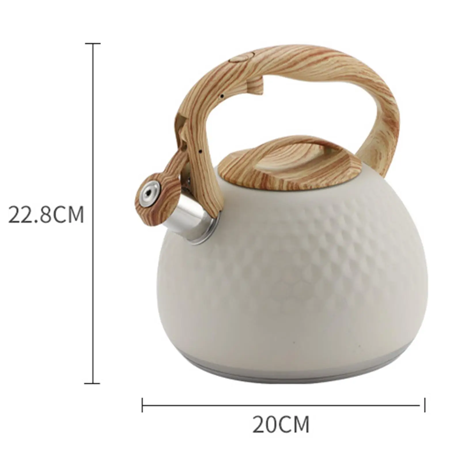 Stove Top Loud Whistling Kettle Bright Cookware Induction Teakettle Heat Modern Teapot Tea Kettle Hammer Kettle for Kitchen